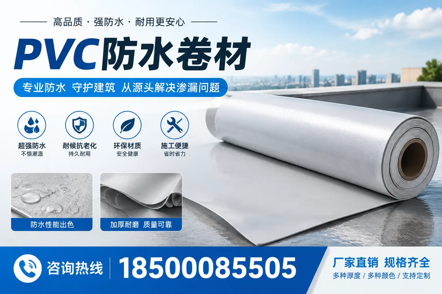 选择pvc防水卷材时,阳泉用户的常见疑问